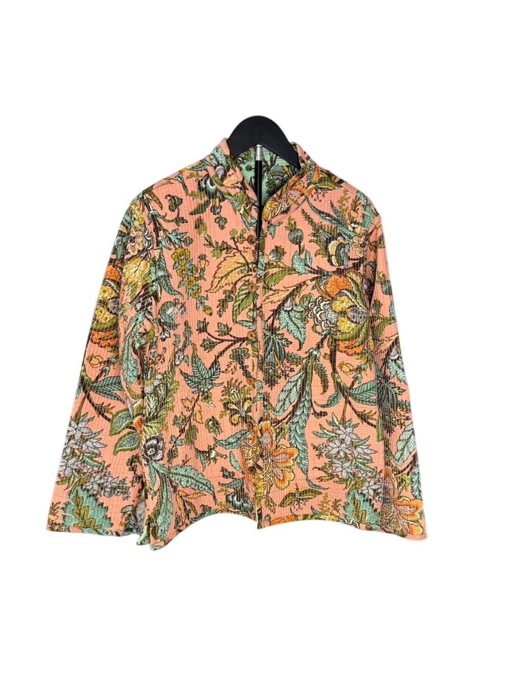 NWOT Kantha Reversible Mandarin Collar Blazer, XXL